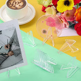 48 Pack Mini Clear Acrylic Easel Sports Card Stand 2.25 Inch Coins Display Stand