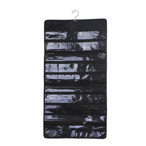 48-Pocket Hanging Jewelry Organizer Storage Bag