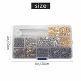 Leather Rivets Double Cap Rivet Set with Tools - 480 Sets