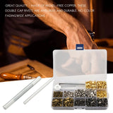 Leather Rivets Double Cap Rivet Set with Tools - 480 Sets