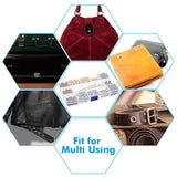 480 Sets Leather Rivets Double Cap Rivet with Tool Kit for Leather Craft