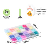 4800 Pcs Clay Beads 6mm 24 Colors Flat Round Polymer Clay Spacer Beads