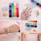 4800 Clay Polymer Beads Set with Letter Beads, Lobster Clasp & Jump Ring