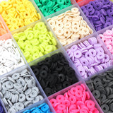 4800PCS Clay Beads 6mm 24 Colors Polymer Spacer Beads DIY Jewelry Making