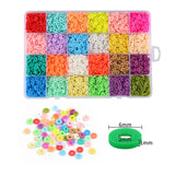 Polymer Clay Spacer Beads Kit for Jewelry Making DIY Bracelet Set