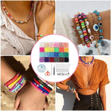 4800Pcs Polymer Clay Beads, 6mm Beads 20 Bright Colors