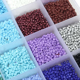 4800pcs Jewelry Making Kit Czech Glass Seed Beads Box Set Beading Cord DIY