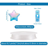 DIY Kids Stretch Bracelet Jewelry Making Kit with Star Acrylic Beads