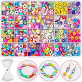 480pcs Polymer Clay Beads, 24 Styles for Jewelry Making