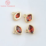 4PCS 7x5MM 24K Lips Shape Charms Pendants DIY Jewelry Findings