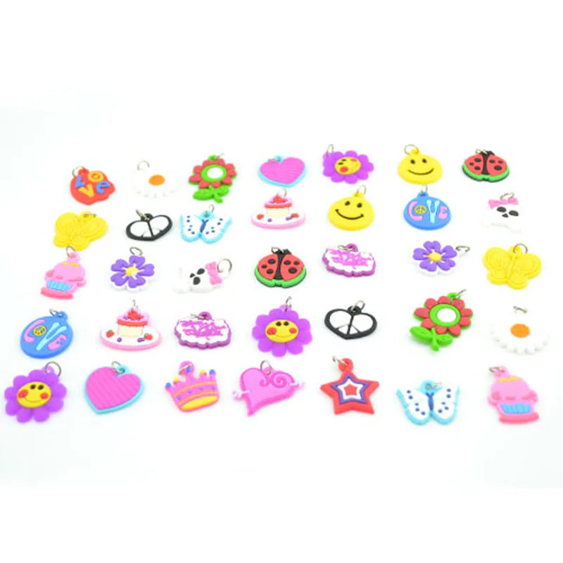 48PCS Colorful Loom Rubber Bands Bracelets Jewelry Making Kit for Kids Girls