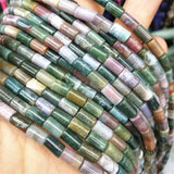 48PCS Amethyst Tube Shape 5X8MM Loose Beads for Bracelets DIY