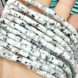 48PCS Amethyst Tube Shape 5X8MM Loose Beads for Bracelets DIY