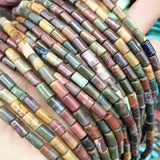 48PCS Amethyst Tube Shape 5X8MM Loose Beads for Bracelets DIY