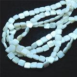 48PCS Mother Of Pearl Shell Square Beads 8X8MM Colors  Accessories