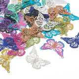 48Pcs Stainless Steel Butterfly Dangle Charms for DIY Jewelry Making