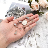 48Pcs Brass Ice Pick Pinch Bails Pendants for DIY Jewelry Making