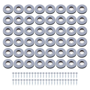 48Pcs Furniture Gliders PTFE Sliders Floor Protector for Tiled Hardwood Floors