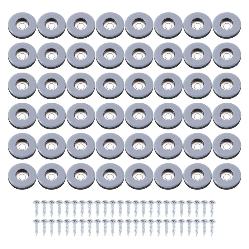 48Pcs Furniture Gliders PTFE Sliders Floor Protector for Tiled Hardwood Floors
