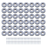 48Pcs Furniture Gliders PTFE Sliders Floor Protector for Tiled Hardwood Floors