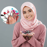 48Pcs Hijab Pins for Women Muslim Faux Pearl Scarf Clips