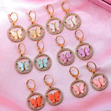 48Pcs Bling Rhinestone Butterfly Charms Set for DIY Jewelry Making