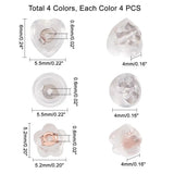 48pairs Silicone Ear Nuts Mixed Shapes Hypoallergenic Earrings Back Stoppers