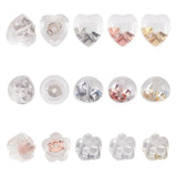 48pairs Silicone Ear Nuts Mixed Shapes Hypoallergenic Earrings Back Stoppers