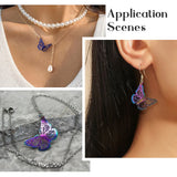 48pcs Butterfly Stainless Steel Pendants Mixed Charms