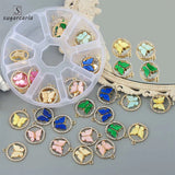 48pcs Multicolor Butterfly Rhinestone Pendant Kit - DIY Earring Jewelry Making