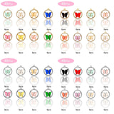 48pcs Multicolor Butterfly Rhinestone Pendant Kit - DIY Earring Jewelry Making