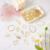 48pcs Alloy Bezel Pendants for Resin Jewelry Making