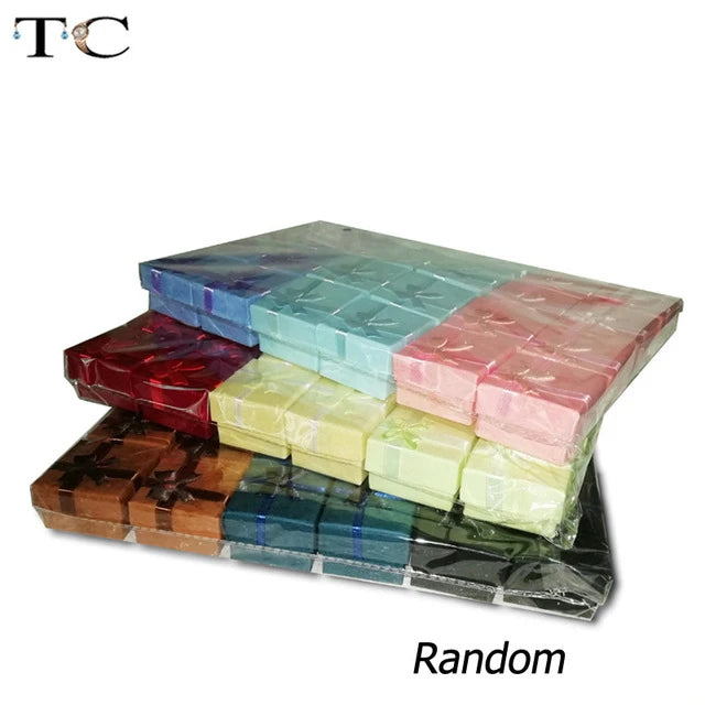 48pcs Assorted Jewelry Boxes for Display 4*4*3cm Small Gift Boxes