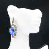 Bohemia Aquamarine Pink Kunzite Tanzanite Silver Earrings