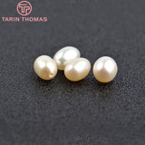 6x8MM 7MM Natural Pearls Beads Spacer Bracelet Earrings High DIY Jewelry