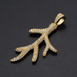 49x25mm CZ Zircon DIY Coral Sea Charm Pendant