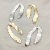 Brass Gold/Rhodium Pendant Charm for DIY Jewelry Making - 50pcs