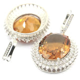 Dazzling Zultanite CZ 925 Silver Earrings Drop