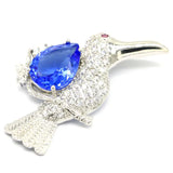 Songbird Tanzanite CZ Wedding Pendant - Anniversary Gift