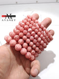 Natural Argentina Rhodochrosite Single Lap Bracelet Necklace