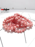 Natural Argentina Rhodochrosite Single Lap Bracelet Necklace
