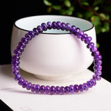 Natural Amethyst Crystal Bracelet, 4A Grade