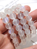 4A Natural Moonstone Single Lap Bracelet Necklace for Women