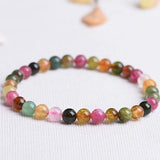 4A Brazil Candy Tourmaline Crystal Bracelets