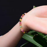 4A Brazil Candy Tourmaline Crystal Bracelets