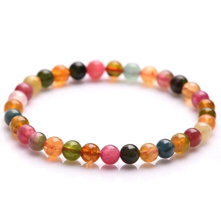 4A Brazil Candy Tourmaline Crystal Bracelets