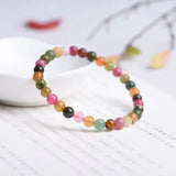 4A Brazil Candy Tourmaline Crystal Bracelets