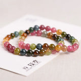 4A Natural Brazil Candy Tourmaline Crystal Bracelets