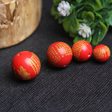 4A Cinnabar Zinnober Heart Sutra Buddha Quartz Crystal Bead