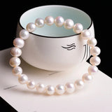 4A Pearl Crystal Bracelet Quartz Natural Fresh Water